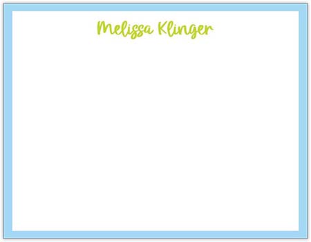 Stationery/Thank You Notes by Donovan Designs - Melissa (Flat - 1 Sided)