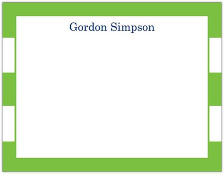 Stationery/Thank You Notes by Donovan Designs - Gordon (Flat - 1 Sided)