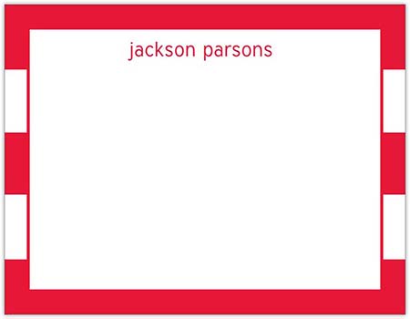 Stationery/Thank You Notes by Donovan Designs - Jackson (Flat - 1 Sided)