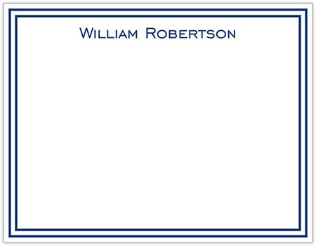 Stationery/Thank You Notes by Donovan Designs - William (Flat - 1 Sided)