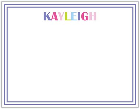 Stationery/Thank You Notes by Donovan Designs - Kayliegh (Flat - 1 Sided)