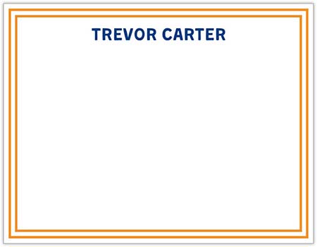 Stationery/Thank You Notes by Donovan Designs - Trevor (Flat - 1 Sided)