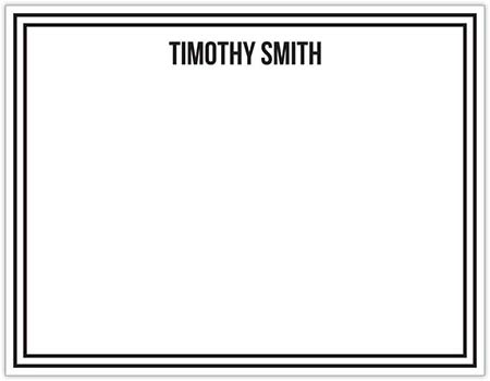 Stationery/Thank You Notes by Donovan Designs - Timothy (Flat - 1 Sided)