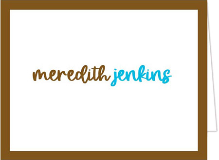 Stationery/Thank You Notes by Donovan Designs - Meredith (Folded)