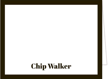 Stationery/Thank You Notes by Donovan Designs - Chip (Folded)