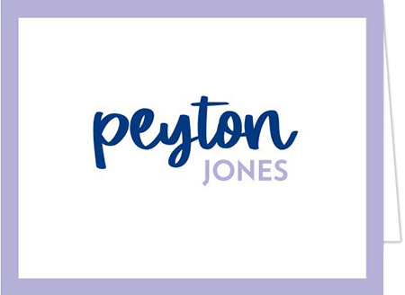 Stationery/Thank You Notes by Donovan Designs - Peyton (Folded)