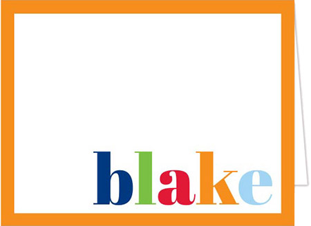 Stationery/Thank You Notes by Donovan Designs - Blake (Folded)