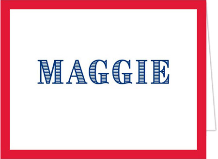 Stationery/Thank You Notes by Donovan Designs - Maggie - Upper (Folded)