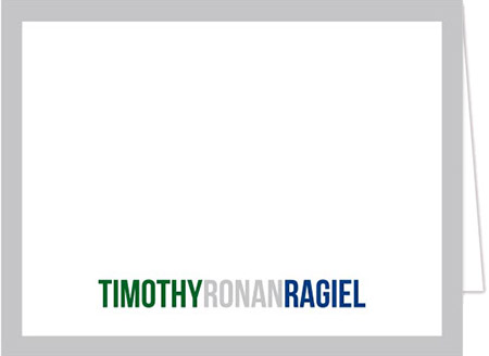 Stationery/Thank You Notes by Donovan Designs - Timothy (Folded)