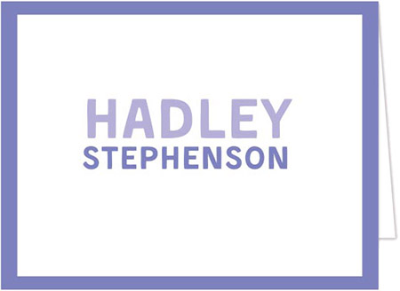 Stationery/Thank You Notes by Donovan Designs - Hadley (Folded)