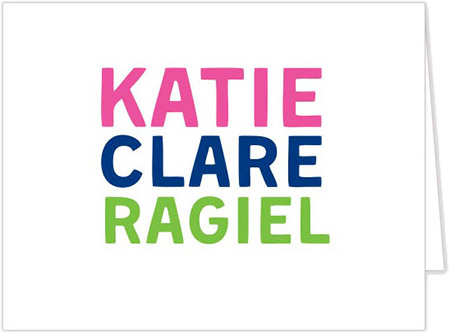 Stationery/Thank You Notes by Donovan Designs - Katie (Folded)