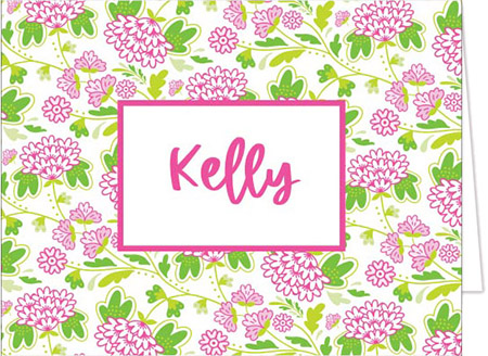 Stationery/Thank You Notes by Donovan Designs - Kelly (Folded)