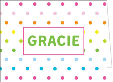 Stationery/Thank You Notes by Donovan Designs - Gracie (Folded)