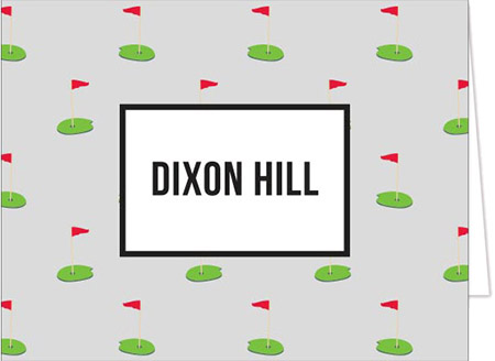 Stationery/Thank You Notes by Donovan Designs - Golf (Folded)