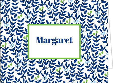 Stationery/Thank You Notes by Donovan Designs - Margaret Floral (Folded)