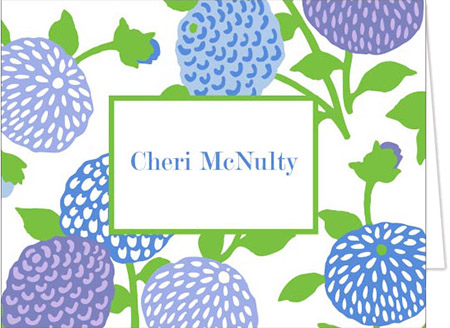 Stationery/Thank You Notes by Donovan Designs - Cheri Floral (Folded)