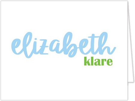 Stationery/Thank You Notes by Donovan Designs - Elizabeth (Folded)