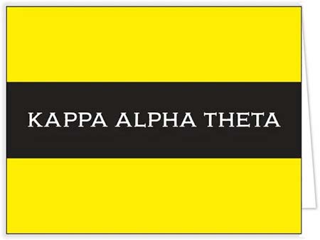 Sorority Stationery/Thank You Notes by Donovan Designs (Kappa Alpha Theta)