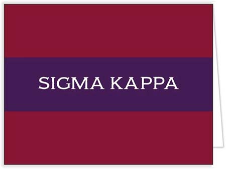 Sorority Stationery/Thank You Notes by Donovan Designs (Sigma Kappa)