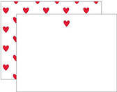 Stationery/Thank You Notes by Donovan Designs (Red Heart Flip Flop)