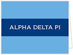 Sorority Stationery/Thank You Notes by Donovan Designs (Alpha Delta Pi)
