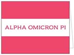 Sorority Stationery/Thank You Notes by Donovan Designs (Alpha Omicron Pi)