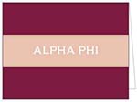 Sorority Stationery/Thank You Notes by Donovan Designs (Alpha Phi)