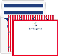 Stationery/Thank You Notes by Donovan Designs - Anchor (Flat)