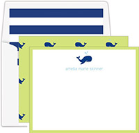 Stationery/Thank You Notes by Donovan Designs - Whale (Flat)