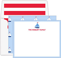 Stationery/Thank You Notes by Donovan Designs - Sailboat (Flat)