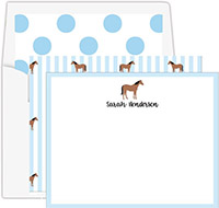 Stationery/Thank You Notes by Donovan Designs - Horse (Flat)