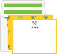 Stationery/Thank You Notes by Donovan Designs - Tennis Racquets (Flat)
