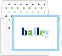 Stationery/Thank You Notes by Donovan Designs - Bailey (Folded)