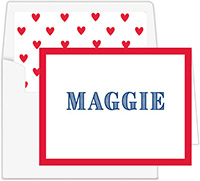 Stationery/Thank You Notes by Donovan Designs - Maggie - Upper (Folded)