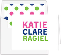 Stationery/Thank You Notes by Donovan Designs - Katie (Folded)