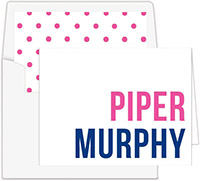 Stationery/Thank You Notes by Donovan Designs - Piper (Folded)