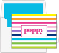 Stationery/Thank You Notes by Donovan Designs - Poppy (Folded)