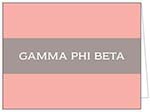Sorority Stationery/Thank You Notes by Donovan Designs (Gamma Phi Beta)