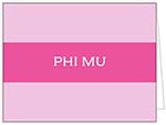 Sorority Stationery/Thank You Notes by Donovan Designs (Phi Mu)