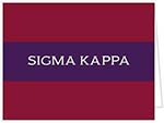 Sorority Stationery/Thank You Notes by Donovan Designs (Sigma Kappa)