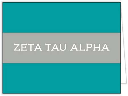 Sorority Stationery/Thank You Notes by Donovan Designs (Zeta Tau Alpha)