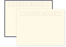 Banner Embossed Correspondence Cards by Embossed Graphics