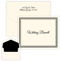 Rosedale Monogram Note Cards by Embossed Graphics