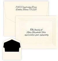 Yorkshire Thermography Sympathy Notes by Embossed Graphics