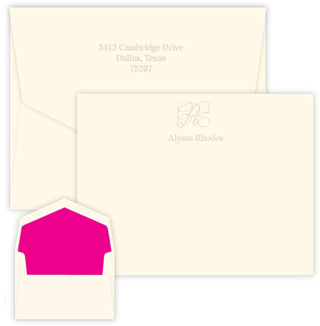 Capital  Blind Embossed Correspondence Cards by Embossed Graphics