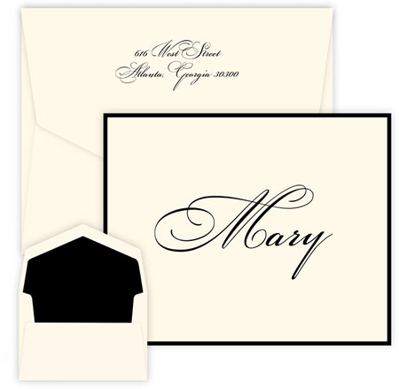 Catarina Thermography Printed Note Cards by Embossed Graphics Catarina Thermography Printed Note Cards by Embossed Graphics