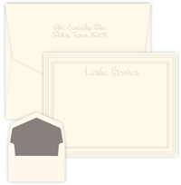 Constance Blind Embossed Correspondence Cards by Embossed Graphics