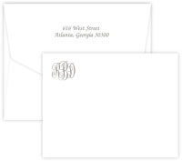 Cyprus Monogram Correspondence Cards by Embossed Graphics