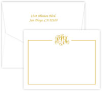 Triumph Monogram Correspondence Cards by Embossed Graphics