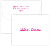 Viola Folded Note Cards by Embossed Graphics
